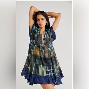 NWOT Free People Printed Agnes Dress Sz XS